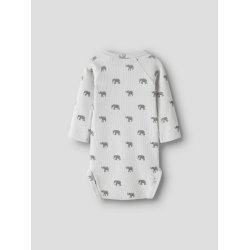 Lil' Atelier Body Baby LS Lavo Eko Slim Glacier Gray