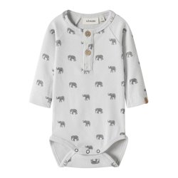Lil' Atelier Body Baby LS Lavo Eko Slim Glacier Gray