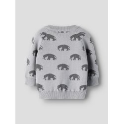 Lil' Atelier Cardigan Baby LS Strik Lulio Sleet