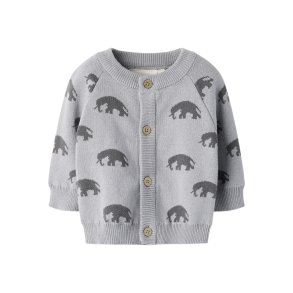 Lil' Atelier Cardigan Baby LS Strik Lulio Sleet