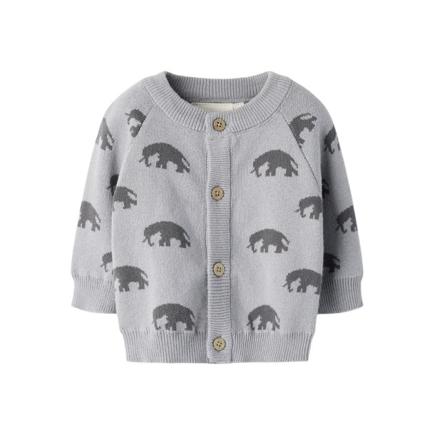 Lil' Atelier Cardigan Baby LS Strik Lulio Sleet