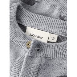 Lil' Atelier Cardigan Baby LS Strik Lulio Sleet