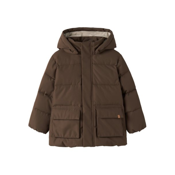 Lil' Atelier Jakke Mini Lamedow03 Puffer Dark Earth