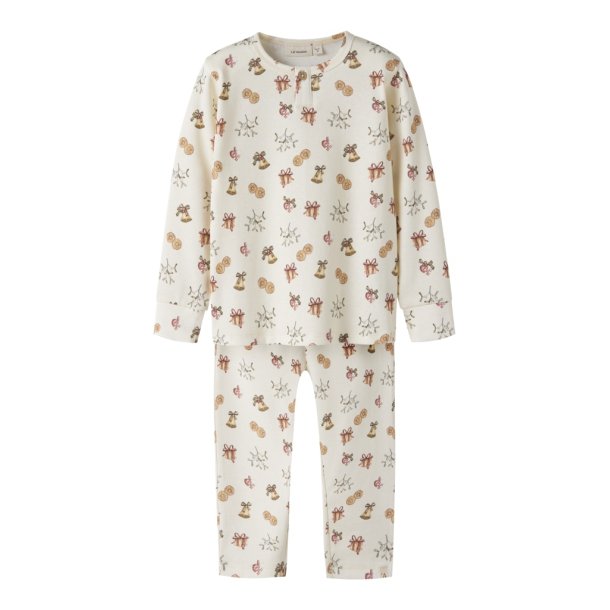 Lil' Atelier Natt�j Mini Pyjamas LS Layo Git Turtledove