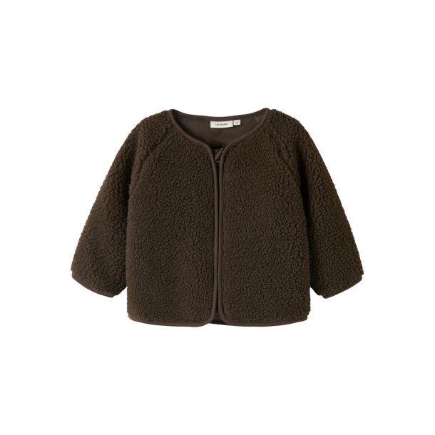 Lil' Atelier Jakke Baby Nalo Bia Sherpa Loose Dark Earth