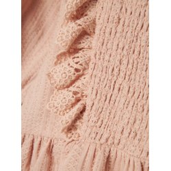 Lil' Atelier Kjole Mini LS Rosita Rugby Tan