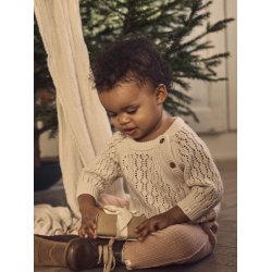 Lil' Atelier Leggins Baby frea Slim Rugby Tan