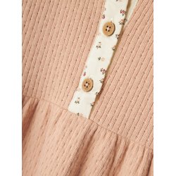 Lil' Atelier Kjole Mini LS Rea Rugby Tan