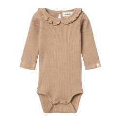 Lil' Atelier Body LS Sophia Sak Slim Rugby Tan