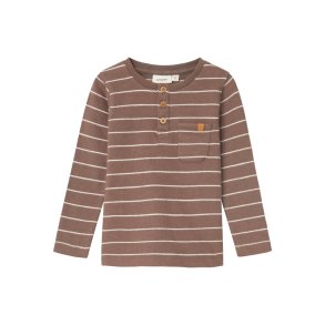 Lil' Atelier Bluse Mini LS Salim Slim Shitake