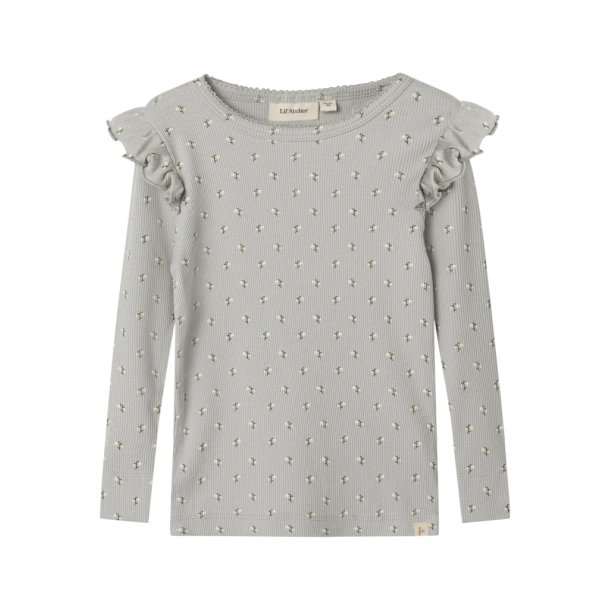 Lil' Atelier Bluse Mini LS Gago Kuo Slim Mirage Gray