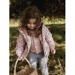 Lil' Atelier Vinterjakke Mini Snow05 Mariehne AOP Misty Rose