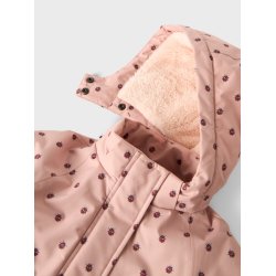 Lil' Atelier Vinterjakke Mini Snow05 Mariehne AOP Misty Rose