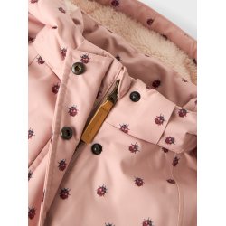Lil' Atelier Vinterjakke Mini Snow05 Mariehne AOP Misty Rose