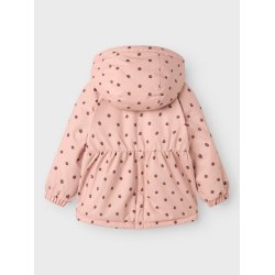 Lil' Atelier Vinterjakke Mini Snow05 Mariehne AOP Misty Rose