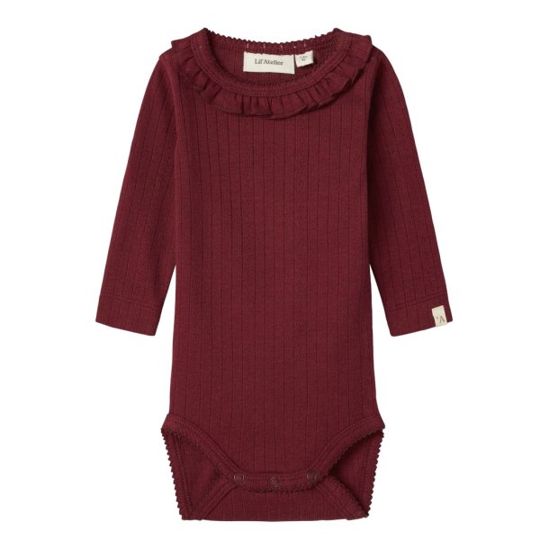 Lil' Atelier Body Baby LS Rachel Slim Red Dahlia