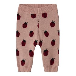 Lil' Atelier Strik Bukser Baby Lulio Misty Rose
