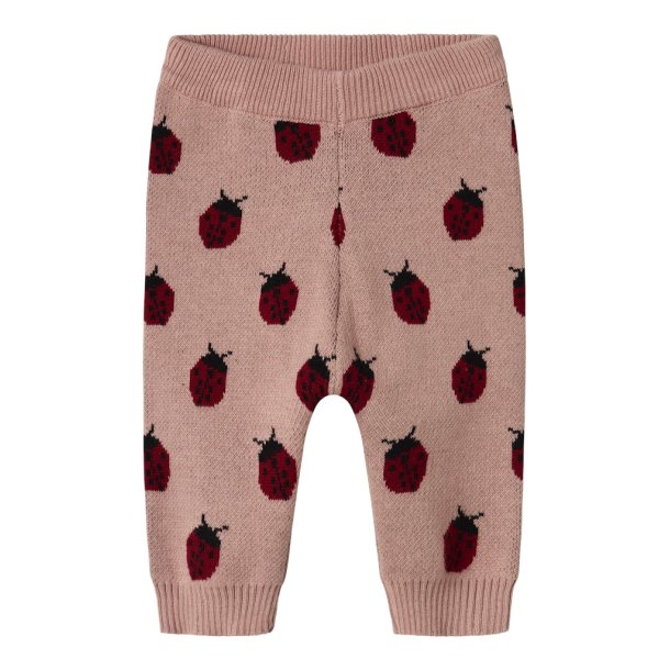 Lil' Atelier Strik Bukser Baby Lulio Misty Rose