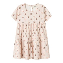 Lil' Atelier Kjole Mini LS Lavo Era Silver Peony