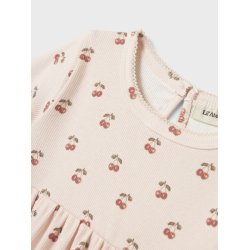 Lil' Atelier Kjole Mini LS Lavo Era Silver Peony