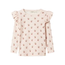 Name It Bluse Mini LS Lavo Eve Slim Silver Peony