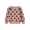 Lil' Atelier Strik Bluse Mini LS Lulio Misty Rose