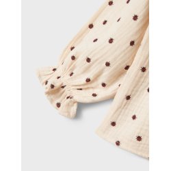 Lil' Atelier Bluse Mini LS Lilia Loose Shirt Silver Peony