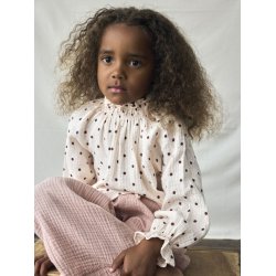 Lil' Atelier Bluse Mini LS Lilia Loose Shirt Silver Peony