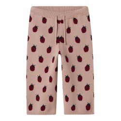 Lil' Atelier Strik Bukser Mini Lulio Wide Misty Rose