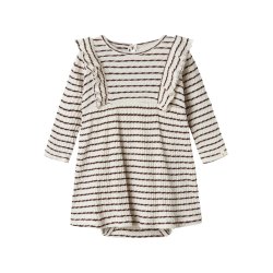 Lil' Atelier Kjolebody LS Sophia Hot Chocolate