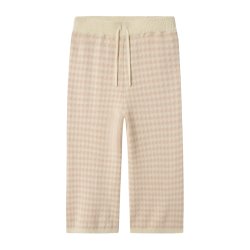 Lil' Atelier Strik Bukser Mini Nadie Wide Cameo Rose