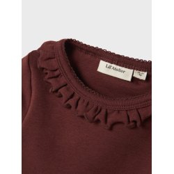 Lil' Atelier Bluse Mini LS Gayo Koj Slim Hot Chocolate