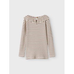 Lil' Atelier Bluse Mini LS Sophia Slim hot Chocolate