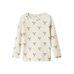 Lil' Atelier T-shirt LS Mini Lavo Enk Slim Turtledove