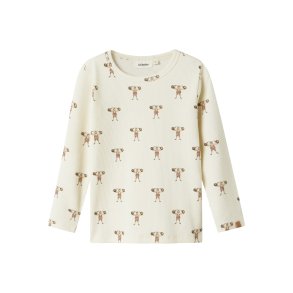Lil' Atelier T-shirt LS Mini Lavo Enk Slim Turtledove