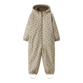 Lil' Atelier Flyverdragt Mini Snow10 Suit AOP Oxford Tan