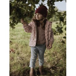 Lil' Atelier Vinterjakke Mini Snow10 AOP Misty Rose