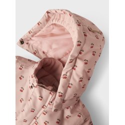 Lil' Atelier Vinterjakke Mini Snow10 AOP Misty Rose