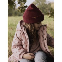 Lil' Atelier Vinterjakke Mini Snow10 AOP Misty Rose