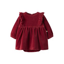 Lil' Atelier Kjolebody LS Saga Red Dahlia