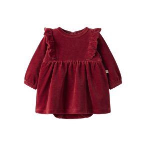Lil' Atelier Kjolebody LS Saga Red Dahlia