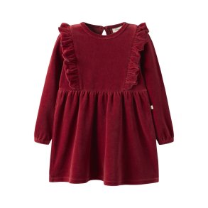 Lil' Atelier Kjole Mini LS Saga red Dahlia