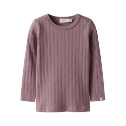 Lil' Atelier Bluse Mini LS Rita Slim Nostalia Rose