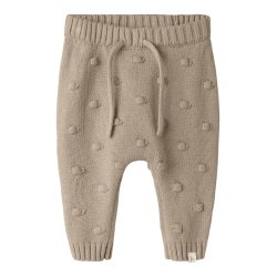Lil' Atelier Strik Bukser Baby Gable Oxford Tan