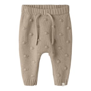 Lil' Atelier Strik Bukser Baby Gable Oxford Tan