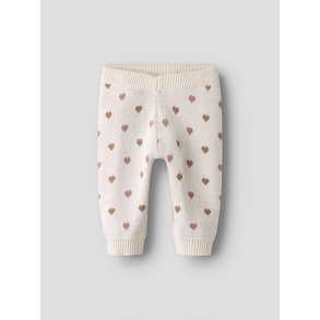 Lil' Atelier Bukser Baby Strik Saran Heart Turtledove