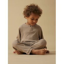 Lil' Atelier Nattj Mini Pyjamas LS Gago Nightset Sepia Tint