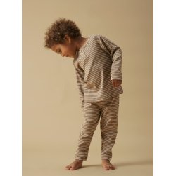 Lil' Atelier Nattj Mini Pyjamas LS Gago Nightset Sepia Tint