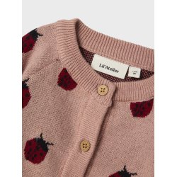 Lil' Atelier Cardigan LS Strik Baby Lulio Misty Rose