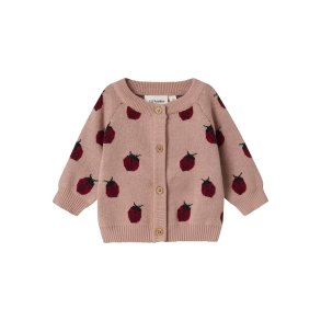 Lil' Atelier Cardigan LS Strik Baby Lulio Misty Rose